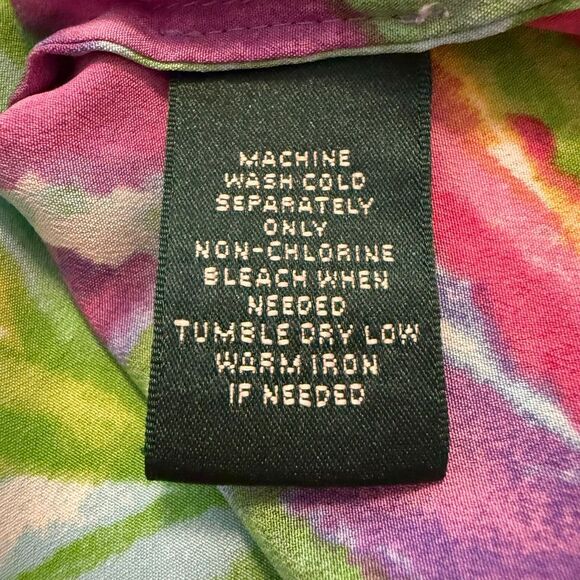 Lauren Ralph Lauren Colorful Three Quarter Sleeve Top Size 3X - Picture 10 of 14